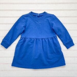 PRIMARY EUC Cobalt Blue Comfy Stretchy French Terry Cotton Sweatshirt Dress